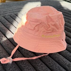Reversible Pink/Yellow 0-12 Mo Bucket Hat